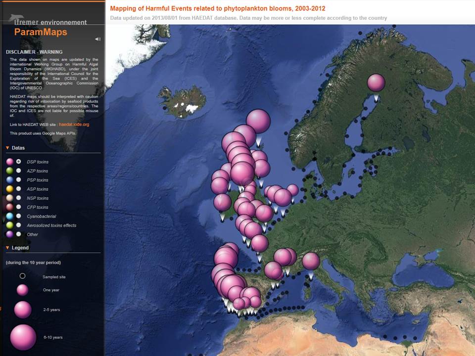 Harmfull Algal Blooms in Europa | © Ifremer