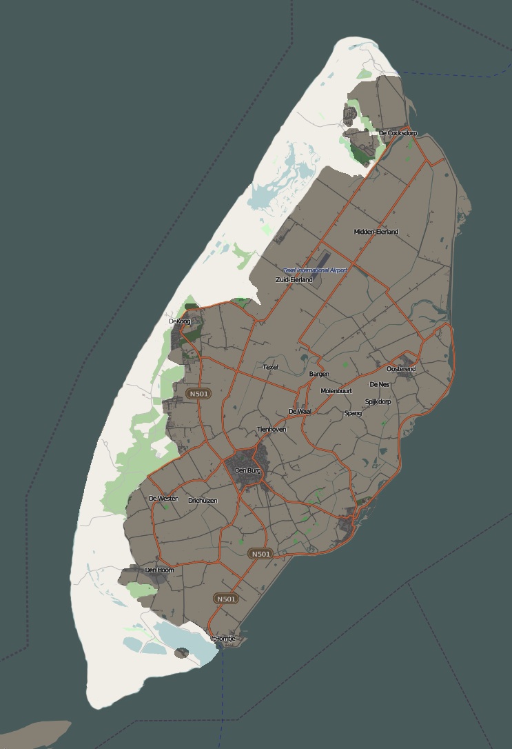 Duinen van Texel |  CC BY-SA 2.0, door OpenStreetMap contributors 