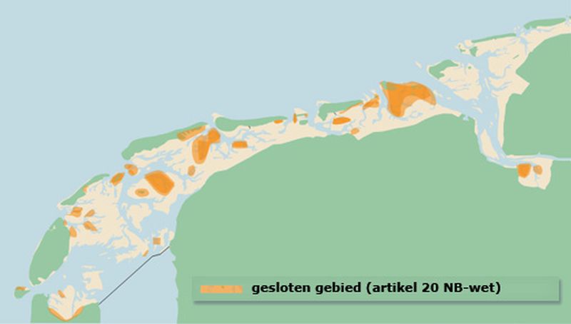 Gesloten gebieden in de Waddenzee | © Ecomare, Gerbrand Gaaff