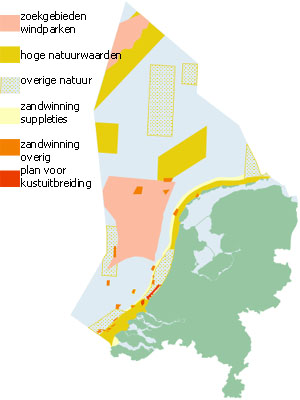 Kaart nota ruimte | © Ecomare